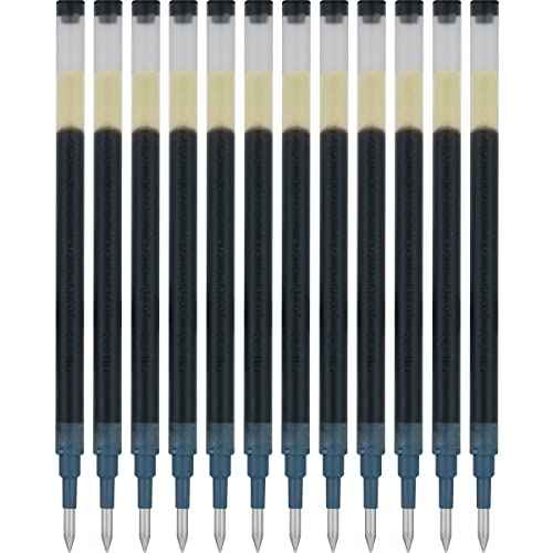 PILOT Pen G2 Gel Ink Refills For Rolling Ball Pens, Ultra Fine Point, 0.38mm, Black Ink, 12-Pack