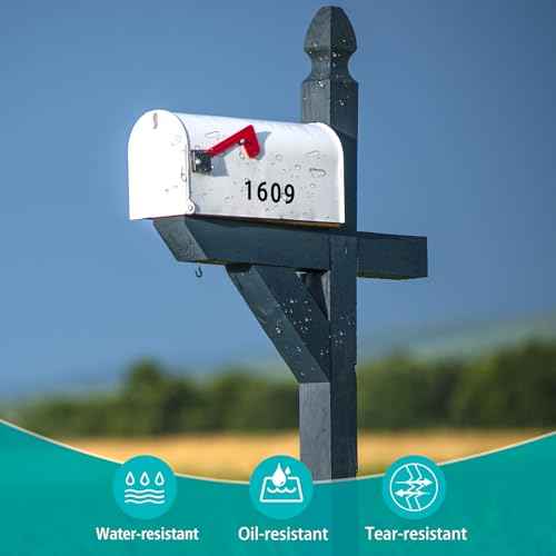 1200 PCS Number Stickers, 1" Waterproof Mailbox Number Label, Consecutive Numbers 0-9, Self-Adhesive and Residue-Free, Ideal for Mailboxes, Storage Boxes, Organizers, Cabinets and More