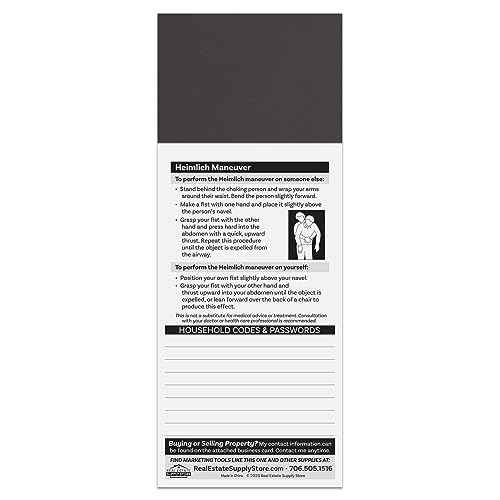 Business Card Peel and Stick Magnet with Household Reference Card, Mails for 1oz, Box of 100,Self Marketing Supply - Chalkboard (Cooking Measurements)