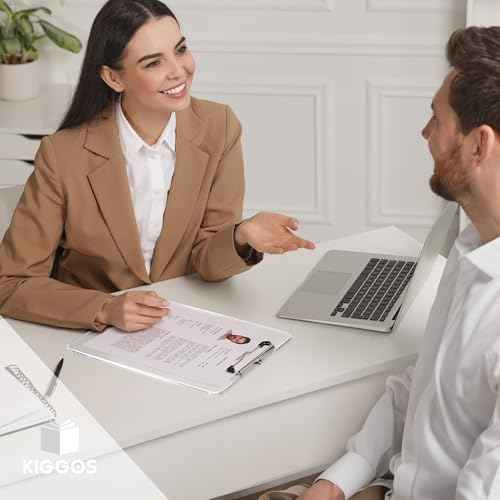 25 Pack Transparent Plastic Clipboards Bulk Acrylic Clear Clip boards with Low Profile Metal Clip Board 12.5 x 9 Inch Letter Size Clipboard Class Set for Classroom with Hanging Hook - Holds 100 Sheets