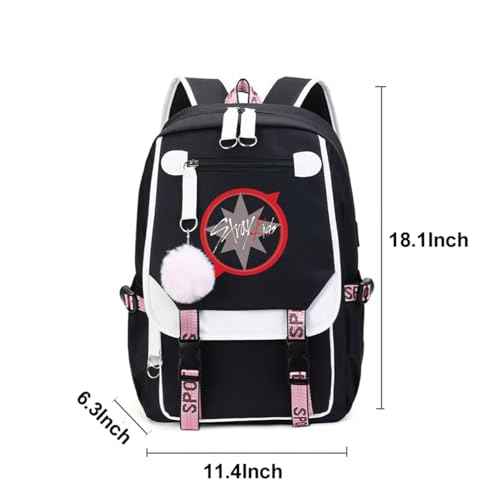 Stray Kids Backpack Merch, Stray Kids Book Bag Casual Backpack