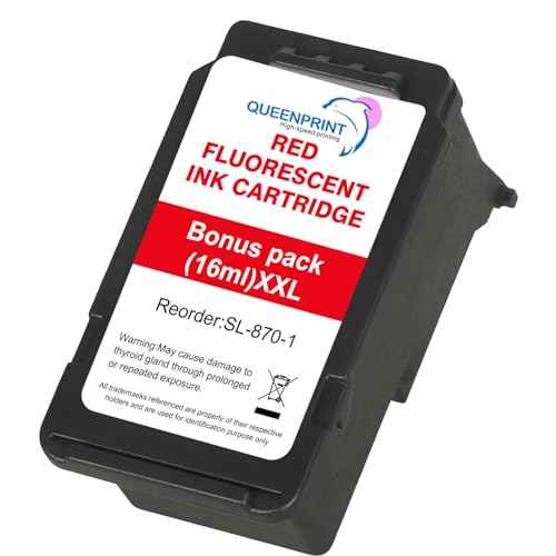 QUEENPRINT HIGH Page Yield Replacement Postage Ink for SL-870-1 Red Ink Cartridge for New SendPro Mailstation (1 Pack)