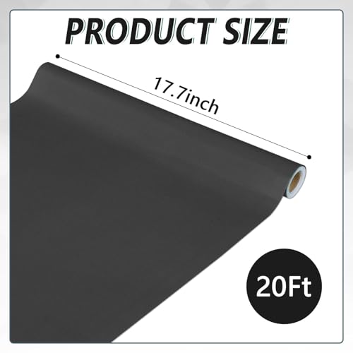Black Bulletin Board Paper Roll - Fade-Resistant Classroom & Craft Background - 17.7in x 20ft (Black Variant)