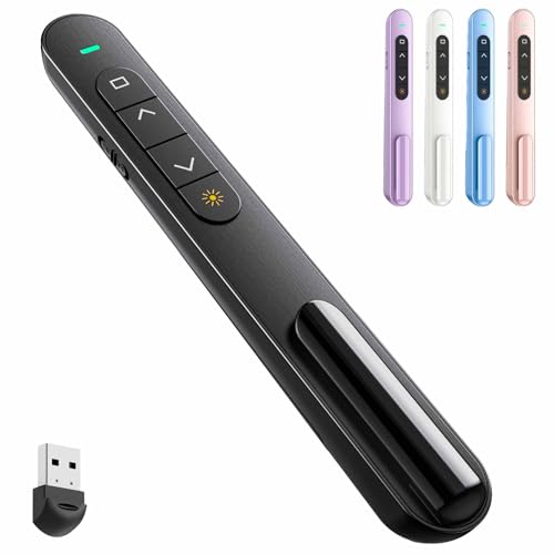 QUI Wireless Presentation Clicker with Volume Control - Black (S)