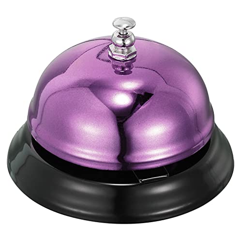 uxcell Purple Desk Bell 85mm Dinner Bell for Restaurants & Service