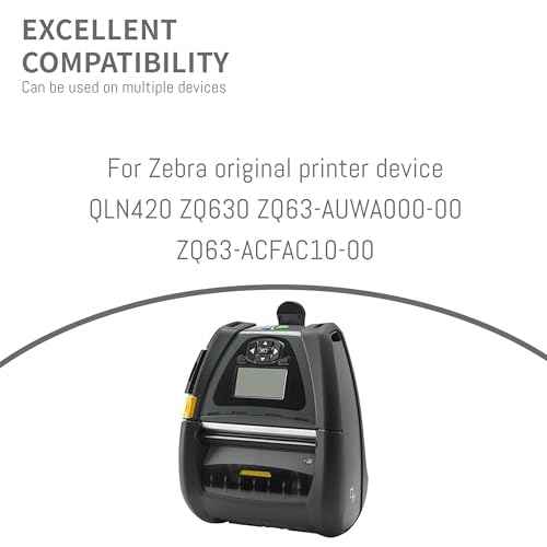ZQ630 Battery Replacement for Zebra QLN420 ZQ630 ZQ63-AUWA000-00 ZQ63-ACFAC10-00,P1040687 P1050667-016 BTRY-MPP-68MA1-01 P1049729 Li-Ion Printer Battery Replacement 7.4V 4900mAh/36.3Wh