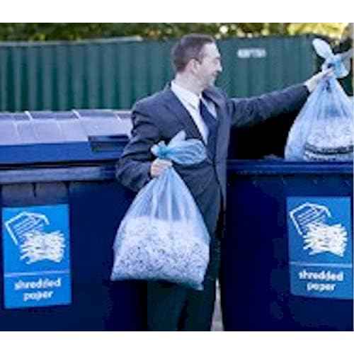 50 Shredder Bags, for Medium to Large Shredders, Quality, Strong, Clear, 30 to 33 Gallon Size, 2 Rolls of 25 Bags for Total of 50