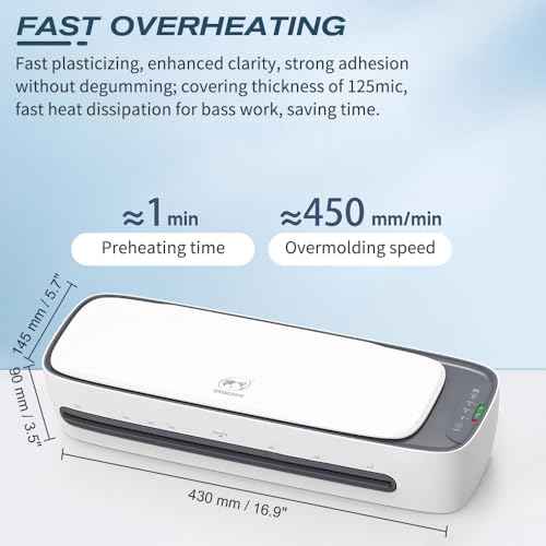 BAUSATZ Professional 13-Inch Laminator Machine - Portable A3 Desktop Laminate Machine for Teachers,Fast Warm-Up, Never Jams - Ideal for Office and Personal Use£¬Home laminator Machine