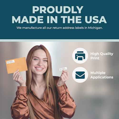 Personalized Return Address Labels - Monogram Address Labels on Sheets (100-1000 Labels)
