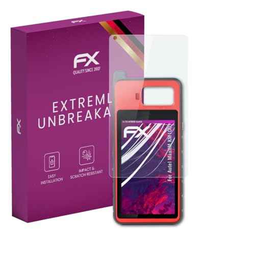 atFoliX Plastic Glass Protective Film compatible with Autel MaxiIM KM100 Glass Protector, 9H Hybrid-Glass FX Screen Protector