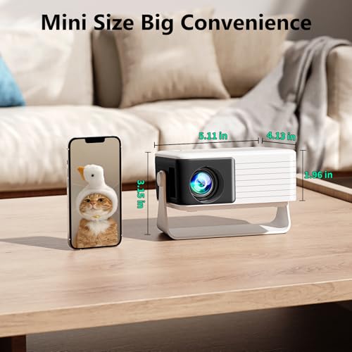 Yoton Y3 Mini Projector Black, Compact 720P Portable Home Theatre