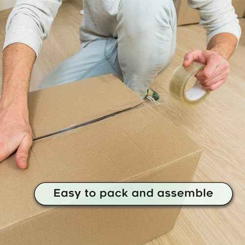 The Boxery 6"x4"x4" Brown/Kraft Corrugated Cardboard Shipping Boxes 100-Pack | Mailing, Packing, Moving & Storage for Business/Home ? Durable - Eco-Friendly, Recyclable - Made in the USA