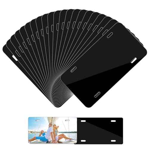 20 Pack 0.45mm Blank Metal Aluminum Plates Tag