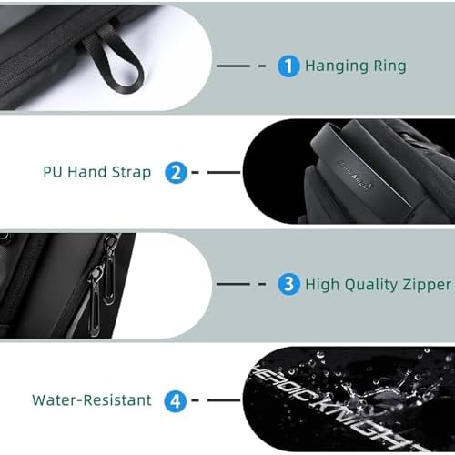 hk Laptop Backpack for Men Expandable Smart Business Backpack with USB Charging Port Water Resistant Anti-theft Lightweight 15.6 Inch Computer Laptop Bag for Office College Commute Travel Work-Black