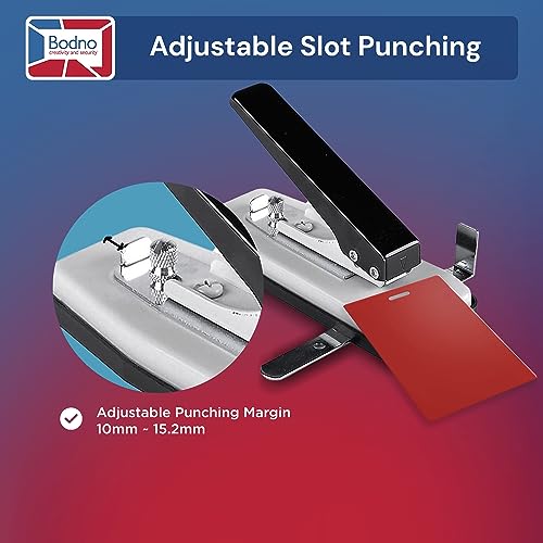 Bodno Hand Held ID Card Slot Punch – Black, PVC Card Compatible