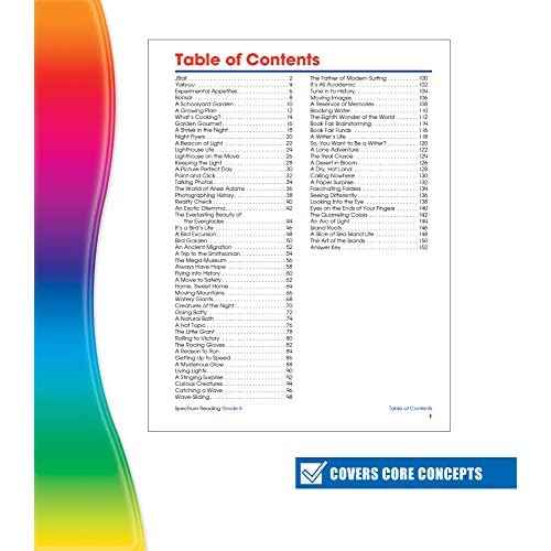 Spectrum Grade 6 Reading Workbook, Books for 6th Graders With Nonfiction and Fiction Passages and Learning Activities, Classroom or Homeschool Curriculum