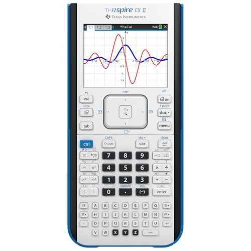 Texas Instruments TI-Nspire CX II Color Graphing Calculator with Student Software (PC/Mac) White 3.54 x 7.48