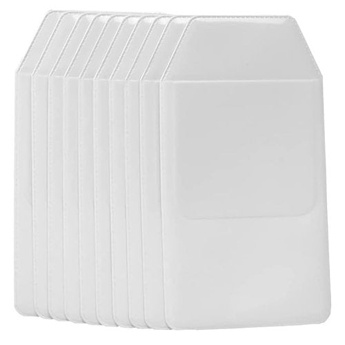 10 Pcs PVC Pocket Protector for Shirts Lab Coat Pocket Organizer Pen Pencil Pocket Holder Hospital Office School Supplies