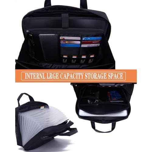 BARDOLPH Heavy Duty Accordian File Organizer with Handle