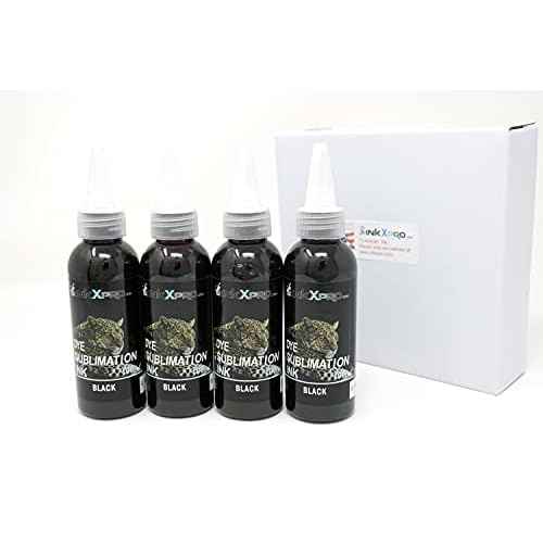 INKXPRO 400ML Black Sublimation Ink Refill for Epson C88+ WF 7840 7820 7310 WF7720 7210 ET2720 ET4700 ET15000 ET2760 ET2750 Eco Tank Printers Heat Press Transfer on Mugs Plates Polyester Shirts etc