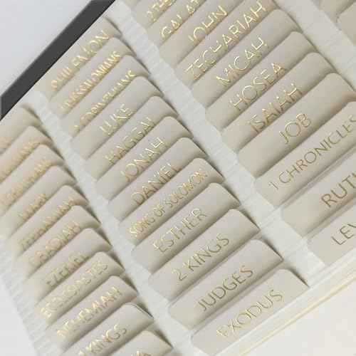 Laminated Bible Tabs for Women and Men,Bible Study Tabs,Bible Study Journaling Supplies,Bible Book Index Tabs
