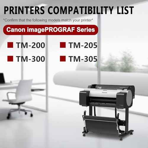 PFI-120 Ink Cartridge PFI-120MBK Matte Black Inks Tank Compatible with Canon imagePROGRAF TM-200 TM-205 TM-300 TM-305 2-Pack 130ml