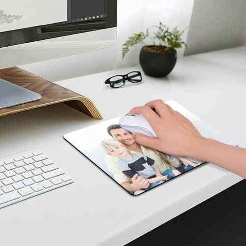 60 Pcs Sublimation Mouse Pads Blanks White Mouse Mat Bulk for Sublimation Transfer Heat Press Printing DIY Crafts Mousepad for Custom with Non Slip Bottom, 24 x 20 x 0.2 cm
