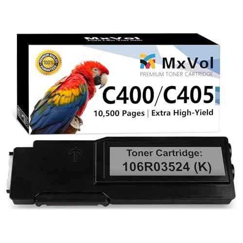 MxVol VersaLink C400/C405 Black Toner Cartridge (Extra High-Yield 10,500 Pages) 106R03524 Black Toner Replacement for Xerox VersaLink C400 C405 C400N C400DN C405N C405DN Printer Ink, 1 Pack