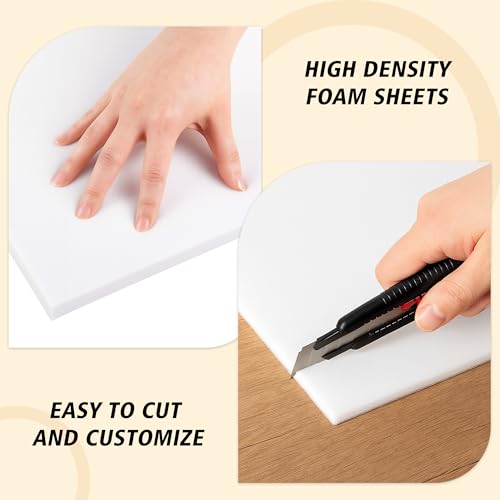 VGLCBBSTS 35D High-Density Upholstery Foam 59 x 79 Inch, 0.2 Inch, 2-Pack