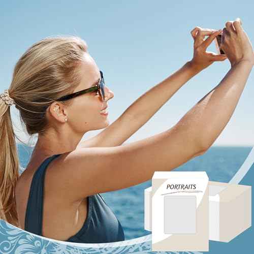 100 Pcs Photo Envelopes 8 3/4'' x 11 1/8'' Portrait Envelope with 5'' x 6'' Plastine Window for Photos Catalog Magazine Brochures Certificates Company Calendar (Minimalism)