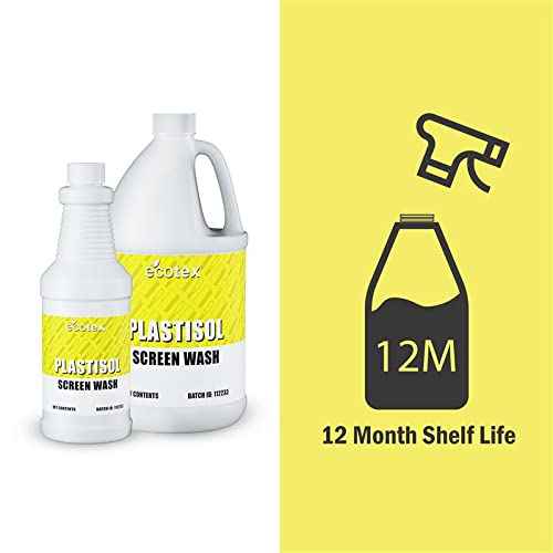 Ecotex¢ç Plastisol Screen Wash, Plastisol Ink Remover Quart - Screen Print Direct¢ç
