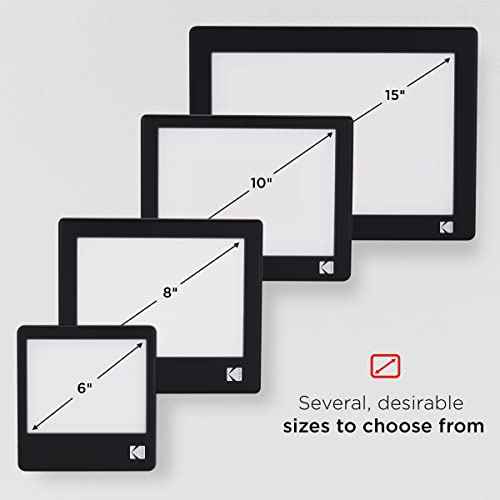 KODAK LED Light Box 5¡±x4¡± for Negatives, Slides & Films | Illuminated Board Panel for Viewing & Scanning Photos, Tattoo Drawing, Artist Sketching, Stenciling & More | Glare-Free, Battery & USB Powered