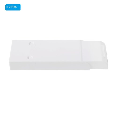 PATIKIL 2 Pack Minimalist White Under Table Drawer, Slide Out Hidden Self-Adhesive Pencil Tray Drawer Storage Organizer for Office, Home, Kitchen