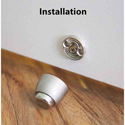 Magnetic Door Stop - Gold Brass - 4pc