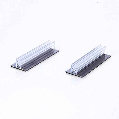 One Sign Holder, Multiple Uses: 1" x 3" 3M Adhesive Base Sign Holders for Counters, Warehouses, and Sneeze Guards (100 Pack)