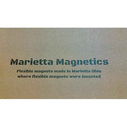 Marietta Magnetics - 25 Magnetic Sheets of 8" x 10" Adhesive (30 mil) extra thick and strong for crafts, die storage, signage