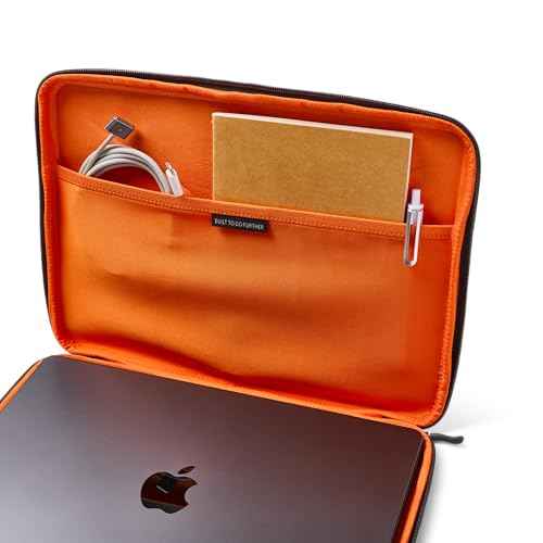 UAG Laptop Sleeve Case, Medium Sleeve, Fits Up to 13-14" Laptop, Shockproof Protective Carrying Computer Bag with Micro-Suede Lining and Interior Accessory Pocket, Dark Grey