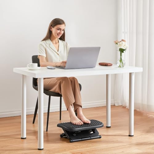 HUANUO Adjustable Foot Rest with Massage Surface & Tilt - Black 17.13x13.19 Inch