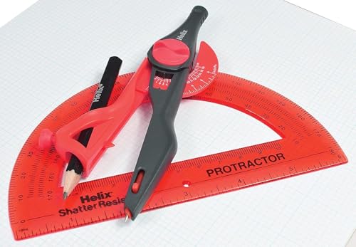 Maped Helix Compass & Protractor Set - Locking Mechanism, 12 Inch