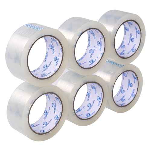 Heavy Duty Packing Tape Clear 36 Rolls, Total 2340Y, 2.5 Mil, 1.88 inch x 65 Yards, Ultra Strong Packing and Shipping Tapes
