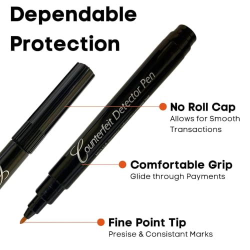 Dri Mark 15 Pack Counterfeit Bill Detector Marker Pens Made in USA, Money Fake Money Checker