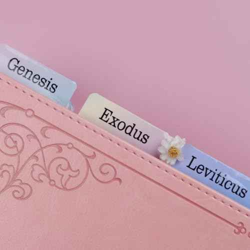 UPAFEXXI-Laminated Bible Tabs, Bible Tabs for Women and Men, Reposition Large Print Stickers, Easy to Read and Apply, 80Chapters Labels for Easy Navigation(Nebulae Rainbow)