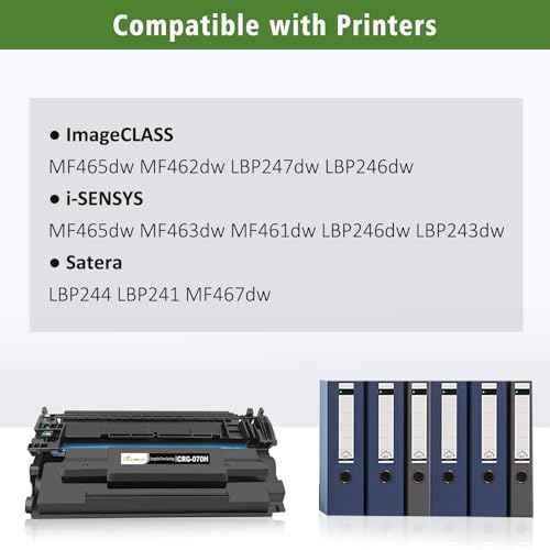070H CRG-070H CRG070H ( 070 CRG-070 CRG070) Compatible Toner Cartridge 2 Blacks High Capacity 10200 Pages for Canon imageCLASS MF465dw MF465 MF462dw MF462 LBP247dw LBP247 LBP246dw LBP246