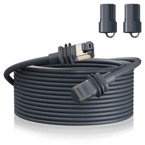 BarBaren for Starlink Cable Gen 3/Mini, 147 FT/45M Starlink Replacement Cable for Gen 3 - Waterproof Gray £¨147 FT/45M£©