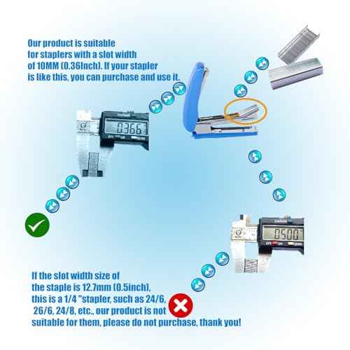 3000pcs No.10 Staples, for Max HD-10D,Swingline Tot Mini Stapler, and Other Mini Stapler Using No.10 Staples(Smaller Than Standard Staple).Silver