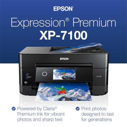 Epson Expression Premium XP-7100 Wireless Color All-in-One Inkjet Printer