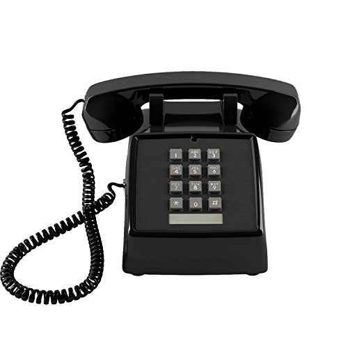 Home Intuition Classic Corded Phone for Hearing Impaired Telephone for Seniors with Extra Loud Ringer, Black