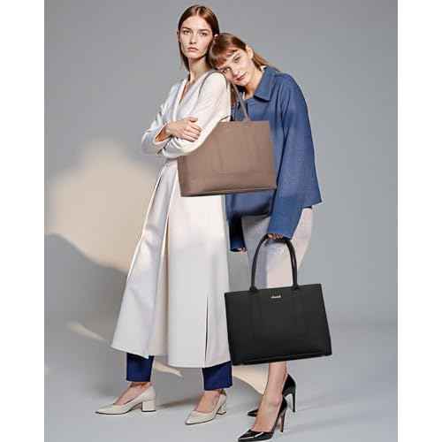 LOVEVOOK Laptop Bag for Women, Computer Work Tote Bag, Business Shoulder Handbag, Office Briefcase for Gift, Travel, Teacher