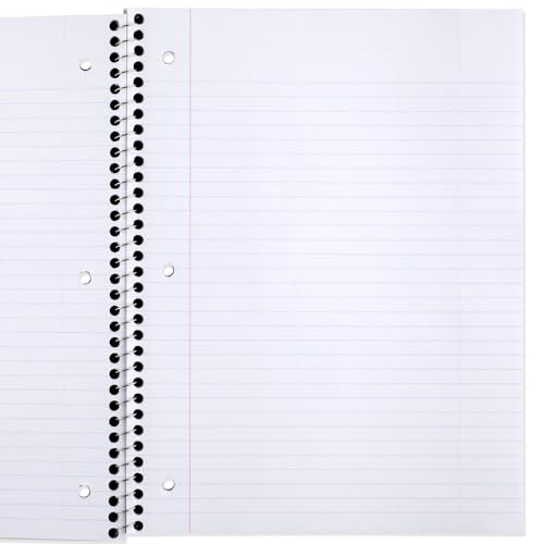 Mead Spiral Notebooks 6 Pack - 1 Subject College Ruled Pastel Colors 7.5x10.5"