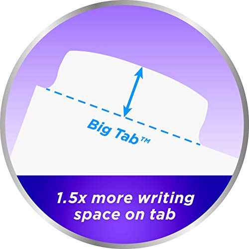 Avery Big Tab Write & Erase Durable Plastic Dividers for 3 Ring Binders, 8-Tab Set, Bright Multicolor, 1 Set (16130)